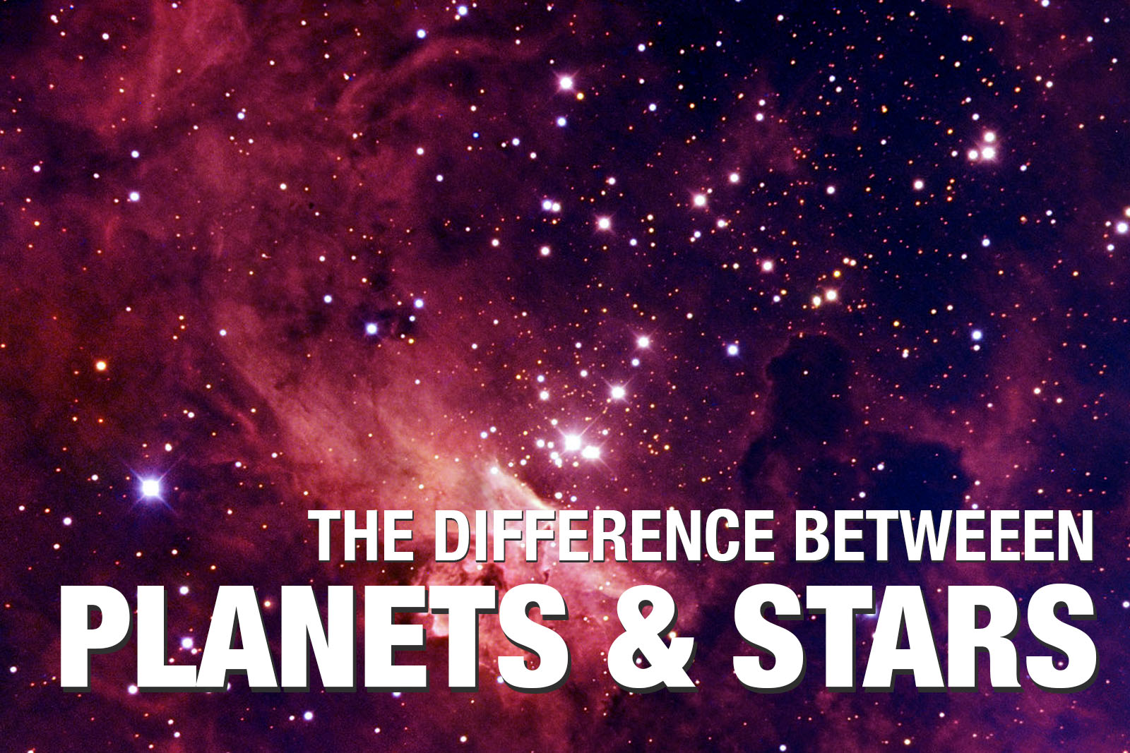 planets vs stars difference