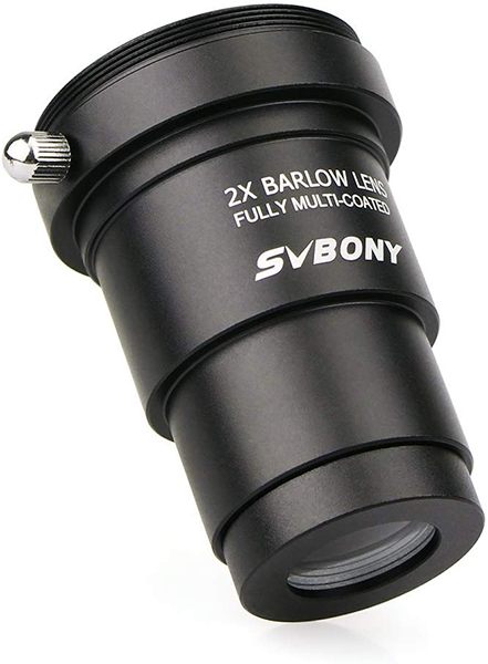 Accept 1.25inch Filters-Also Can Be Used for Astronomical Photography Gosky 1.25 Inch 2X Fully Blackened Metal Barlow Lens and Camera T Adapter for Telescopes Eyepiece Coated 