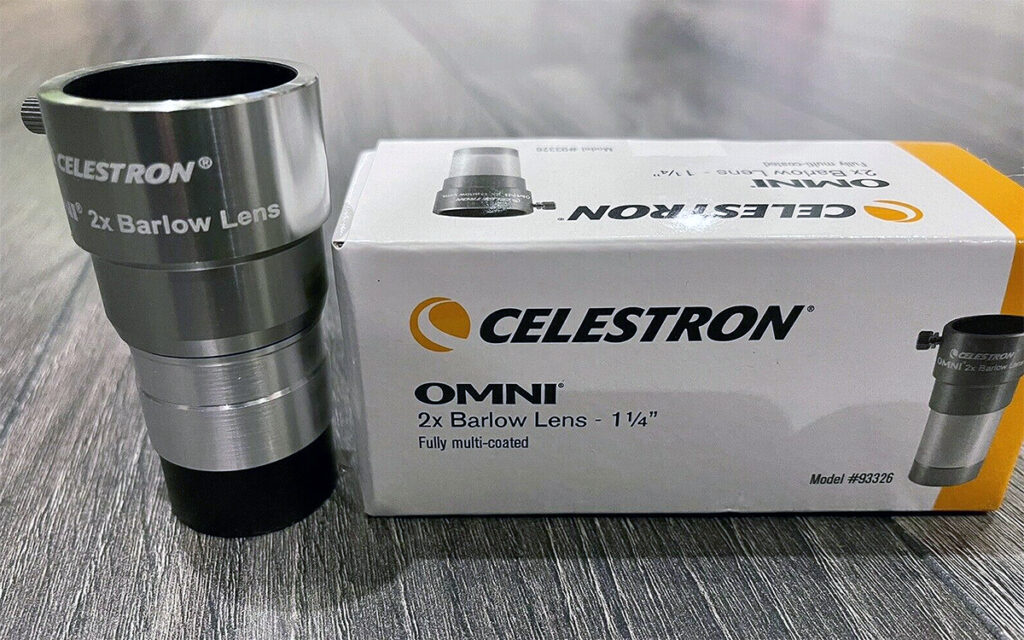  Celestron Omni 2x  Barlow Lens and box