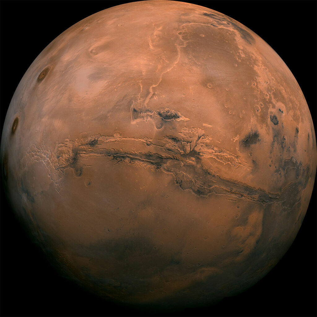Mars red color