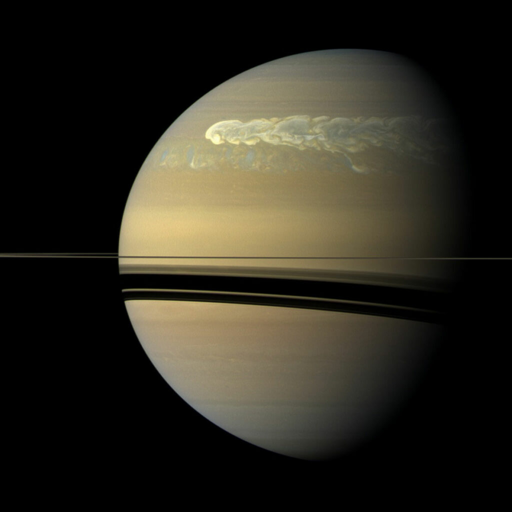 Giant storm in Saturn