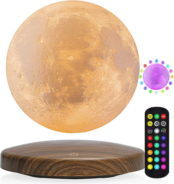 Levitating moon lamp