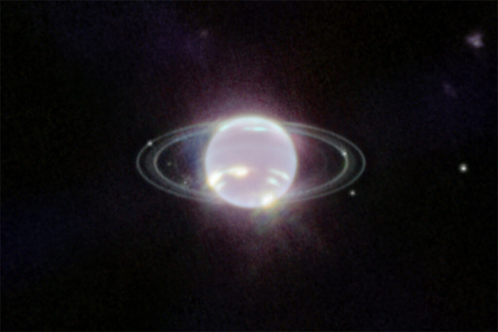 Photo of Neptune's rings