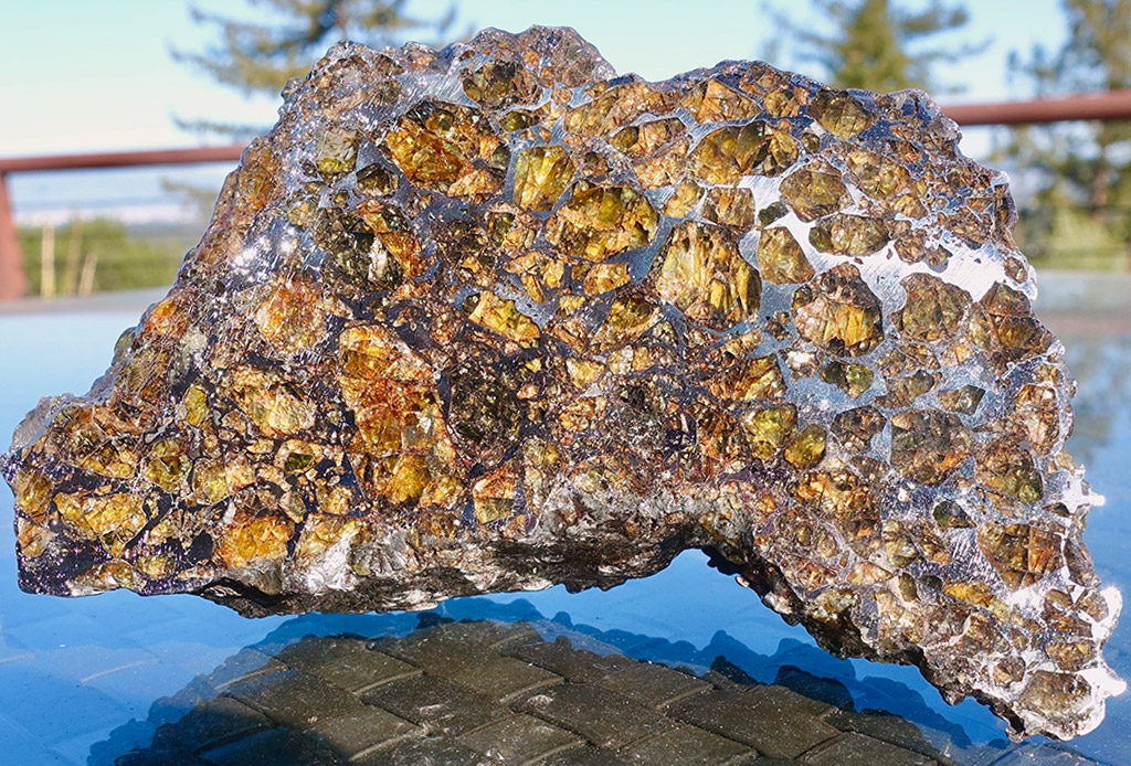 meteorites can contain gems or rare materials