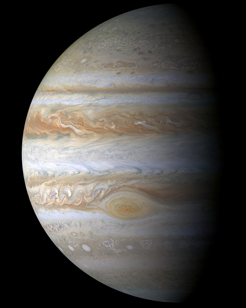 Photo of Jupiter taken by the Cassini probe