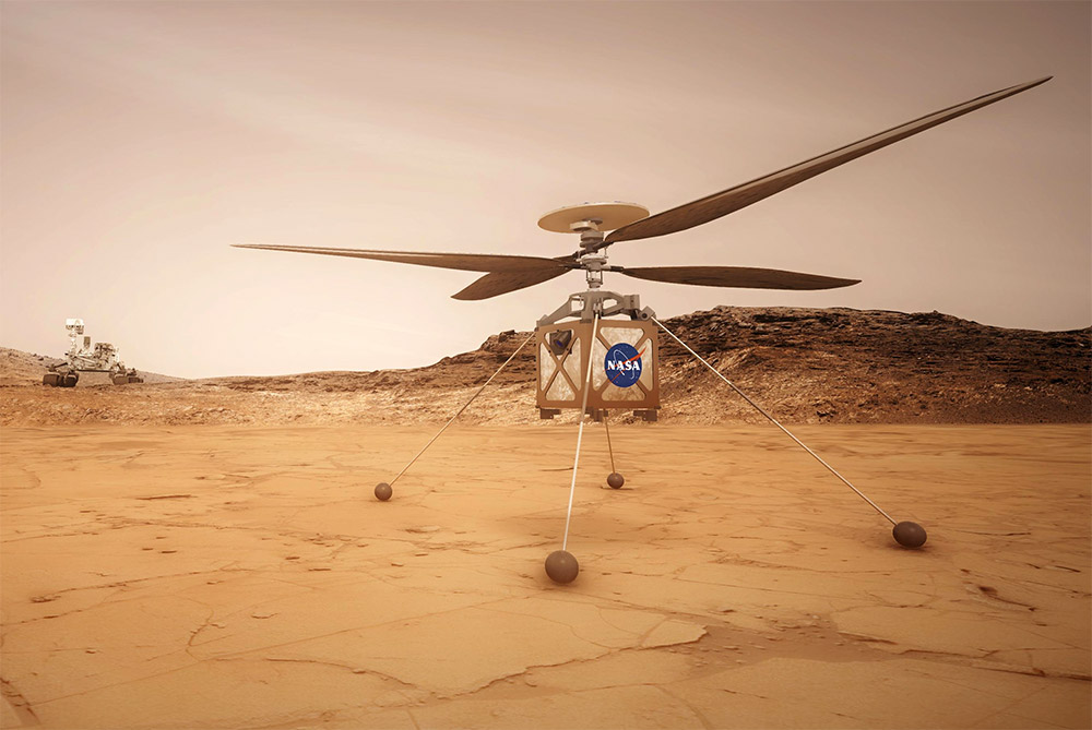 Mars Ingenuity and the Curiosity rover