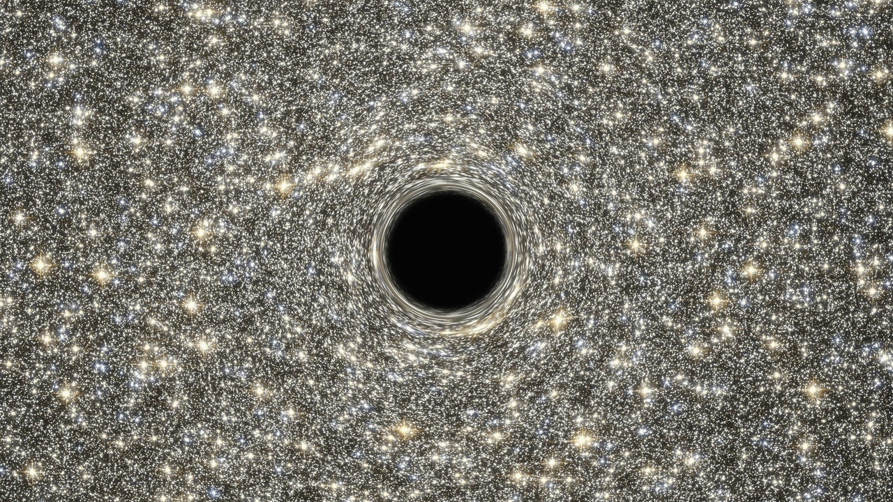 Conceptual image showing early universe black hole growth and obscured quasars