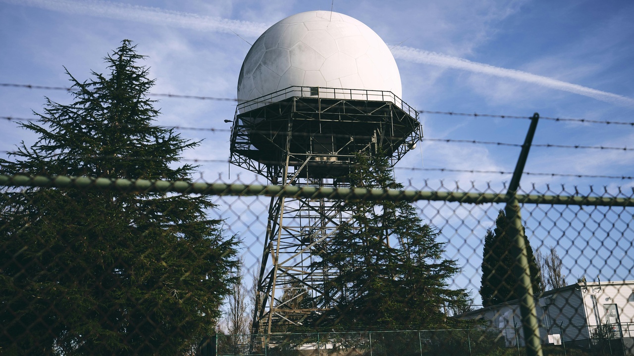 Infrared military sensor frame showing an unidentified aerial object.