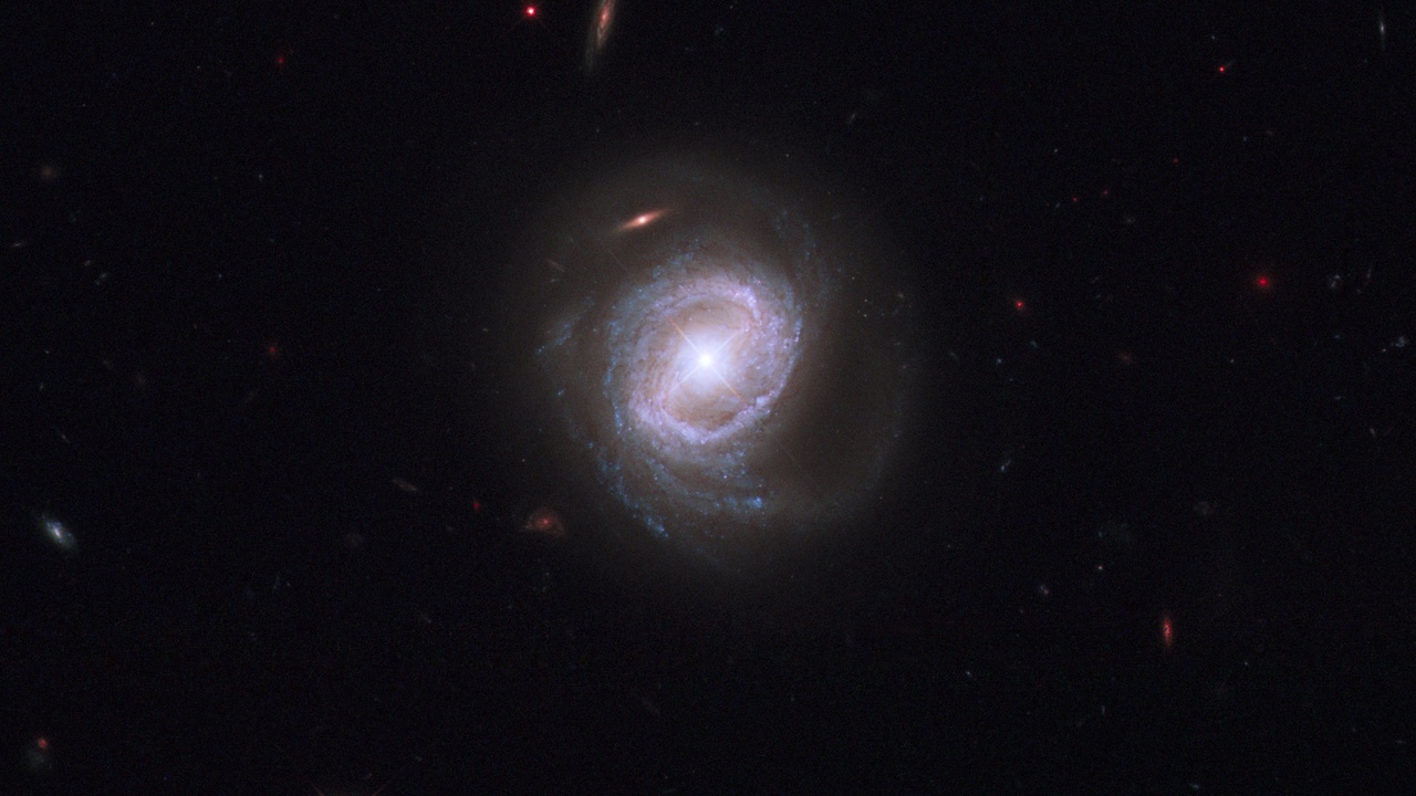 Illustration of particle physics detectors and dark-matter concepts