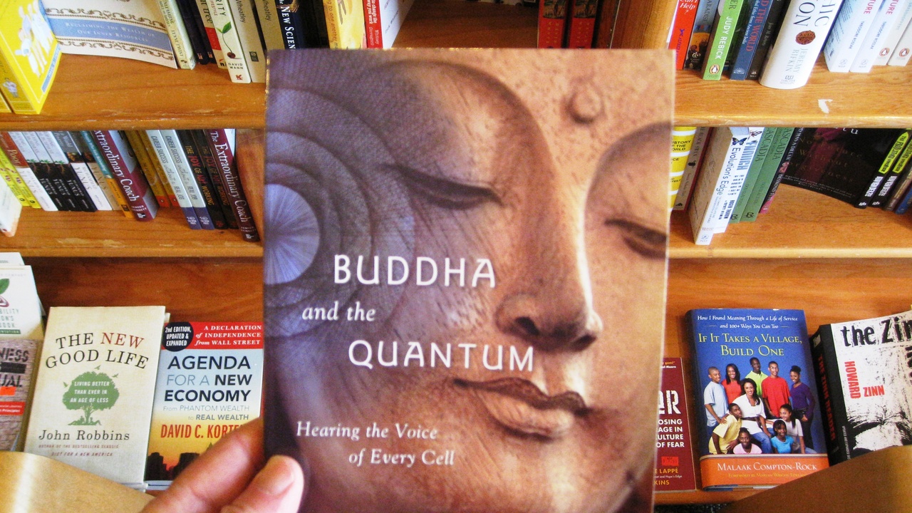 Graphic showing quantum entanglement and branching timelines