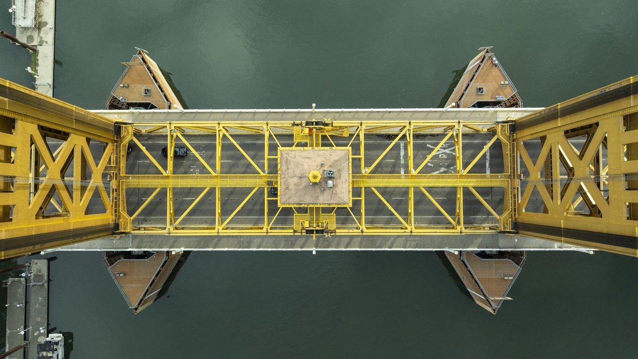 Aerospace engineers assembling a rocket stage