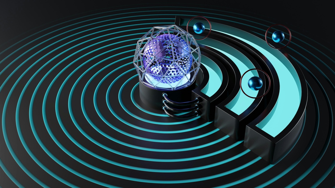 Concept art of spacecraft navigation using pulsar timing