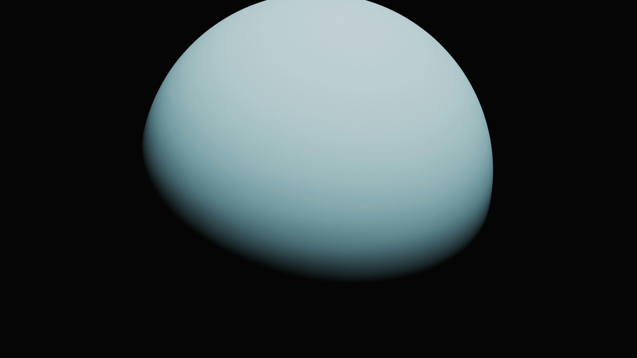 Side-by-side images of Uranus and Neptune showing their blue-green hues, with an inset comparing their sizes to Earth.