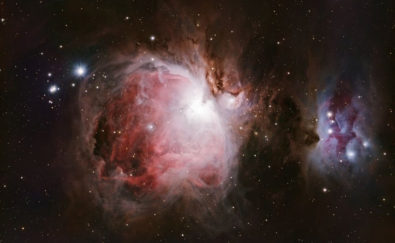 Stunning astrophotography of Orion Nebula at night from Milton, Kentucky.
