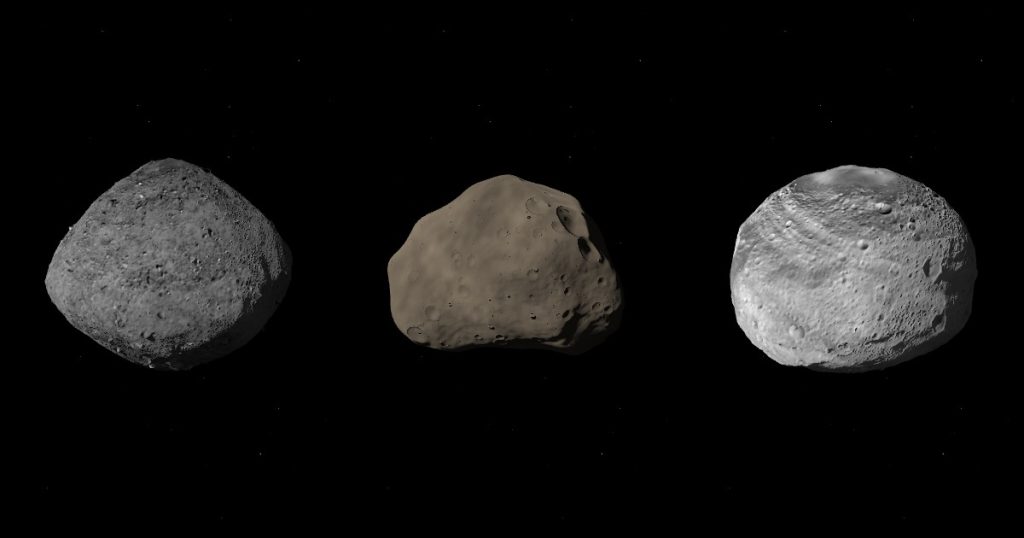 The asteroid Bennu in a 3D model