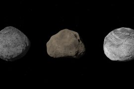The asteroid Bennu in a 3D model
