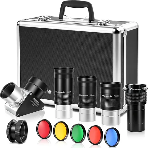 Astromania Telescope Eyepiece Set, 12 Pics Eyepiece Filter Accessory Kit 2"