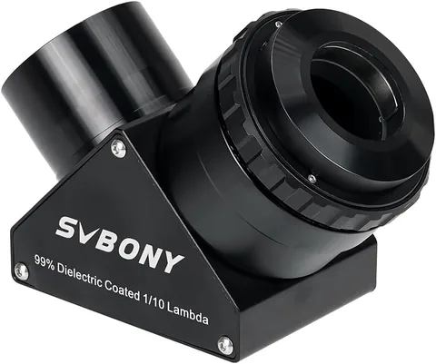 SVBONY SV223 Telescope Diagonal, 90 Degree Diagonal Mirror, 99% Reflective Dielectric Coating, 2" with 1.25" Adapter