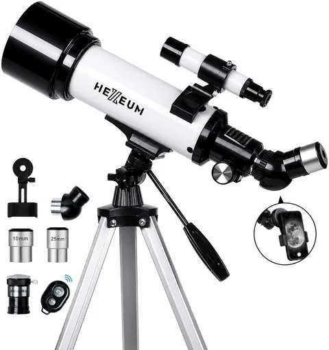 Koolpte 70mm/500mm AZ Refractor Telescope for Kids