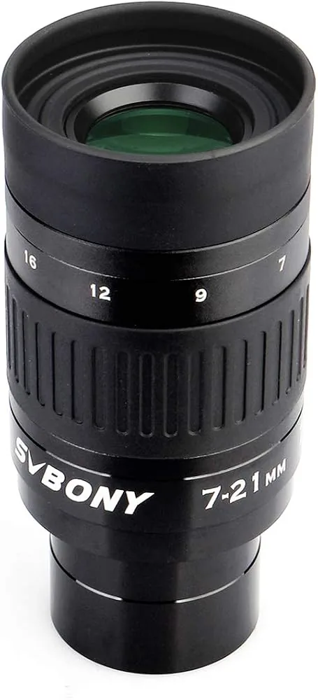 SVBONY SV135 Zoom Eyepiece, 7 to 21mm, 1.25" (40-57 Degrees)