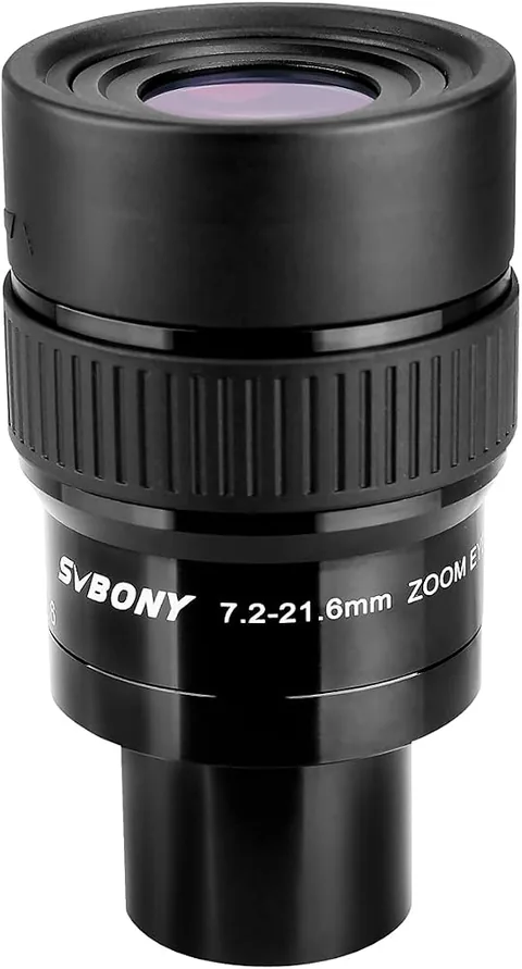 SVBONY SV191 Zoom Eyepiece, 7.2-21.6mm, 1.25", 42-65 Degrees